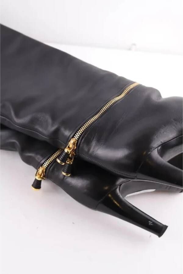 Sergio Rossi Pre-owned Leather boots Black Dames