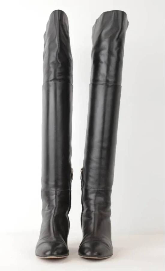 Sergio Rossi Pre-owned Leather boots Black Dames