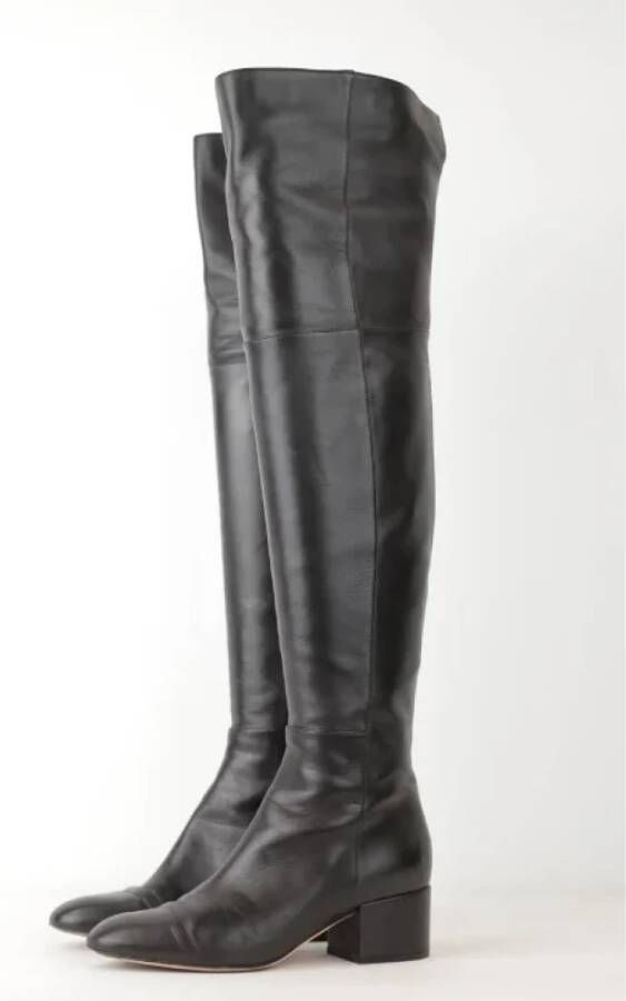 Sergio Rossi Pre-owned Leather boots Black Dames