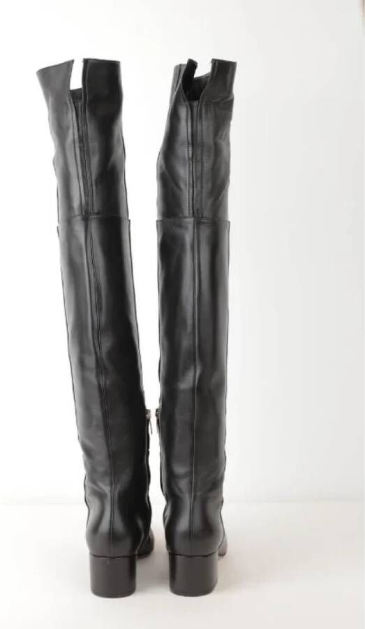 Sergio Rossi Pre-owned Leather boots Black Dames