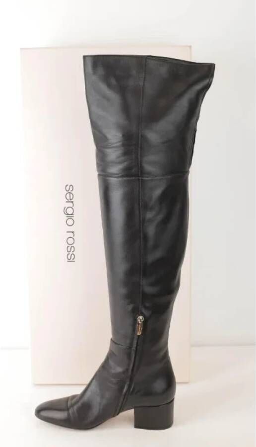 Sergio Rossi Pre-owned Leather boots Black Dames