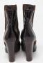 Sergio Rossi Pre-owned Leather boots Brown Dames - Thumbnail 3