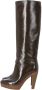 Sergio Rossi Pre-owned Leather boots Brown Dames - Thumbnail 2