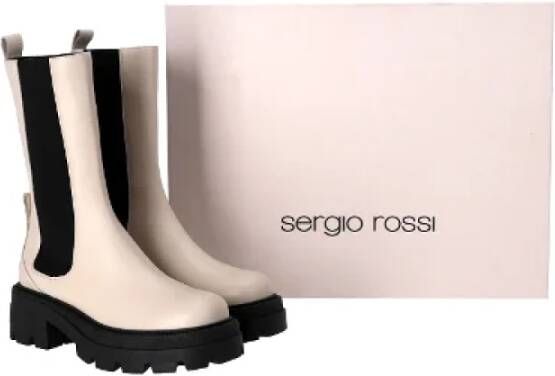 Sergio Rossi Pre-owned Leather boots White Dames