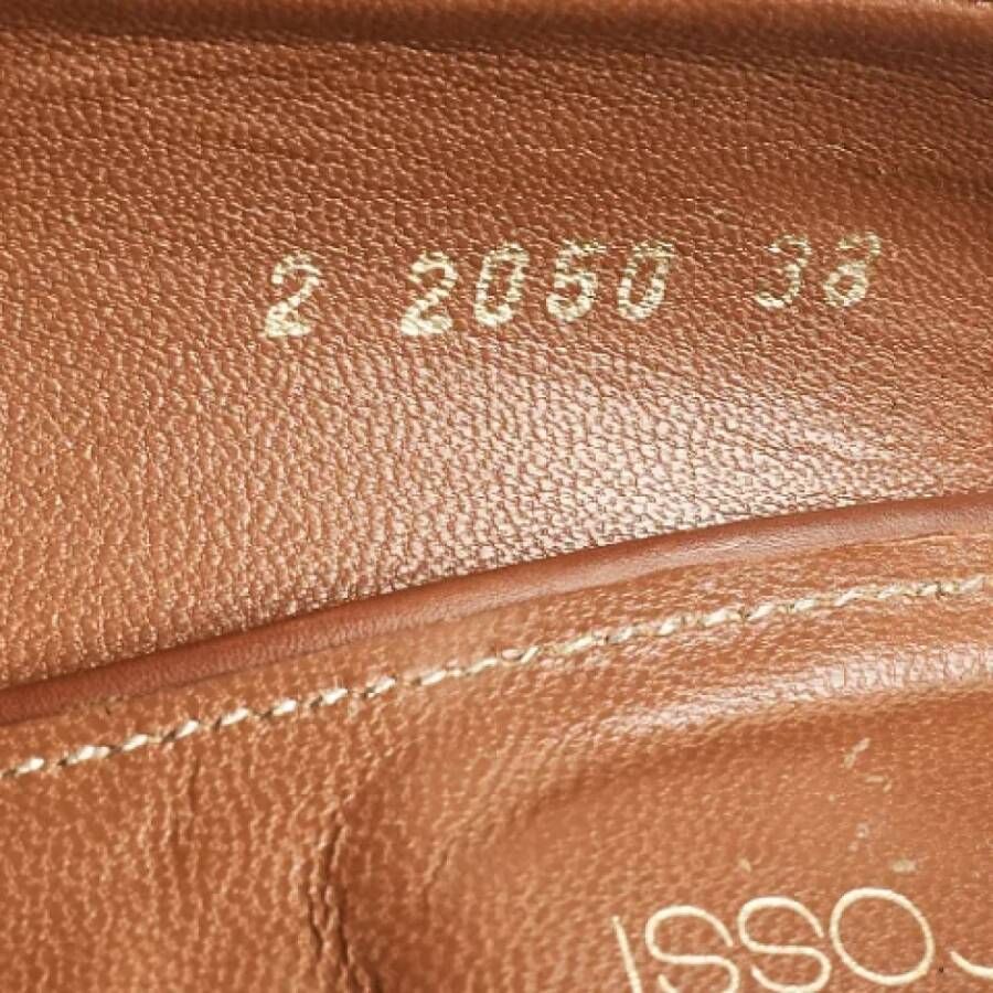 Sergio Rossi Pre-owned Leather espadrilles Brown Dames