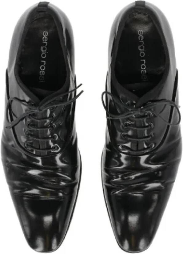 Sergio Rossi Pre-owned Leather flats Black Heren