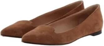 Sergio Rossi Pre-owned Leather flats Brown Dames