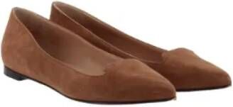 Sergio Rossi Pre-owned Leather flats Brown Dames