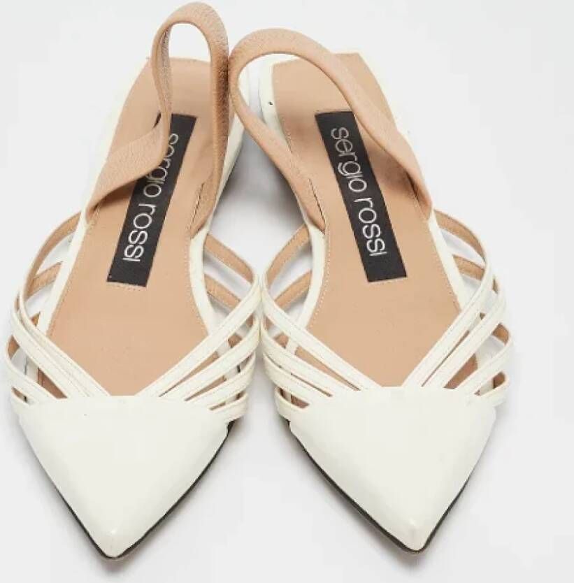 Sergio Rossi Pre-owned Leather flats White Dames