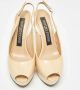 Sergio Rossi Pre-owned Leather heels Beige Dames - Thumbnail 3