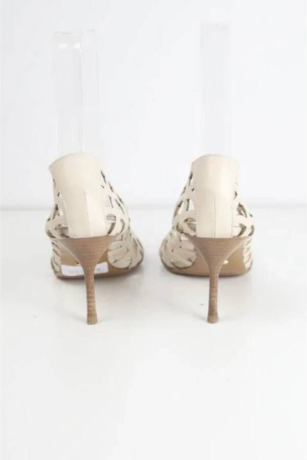 Sergio Rossi Pre-owned Leather heels Beige Dames