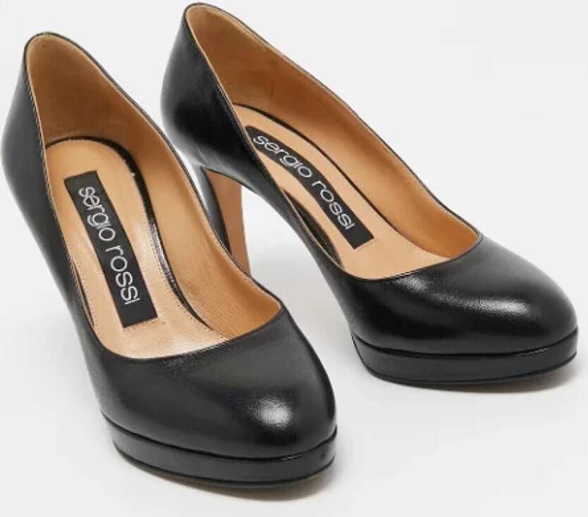 Sergio Rossi Pre-owned Leather heels Black Dames