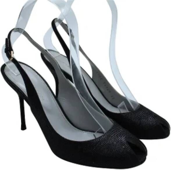 Sergio Rossi Pre-owned Leather heels Black Dames