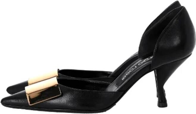 Sergio Rossi Pre-owned Leather heels Black Dames