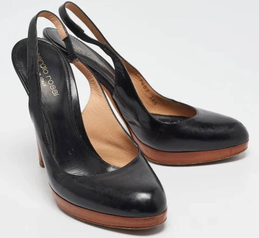 Sergio Rossi Pre-owned Leather heels Black Dames