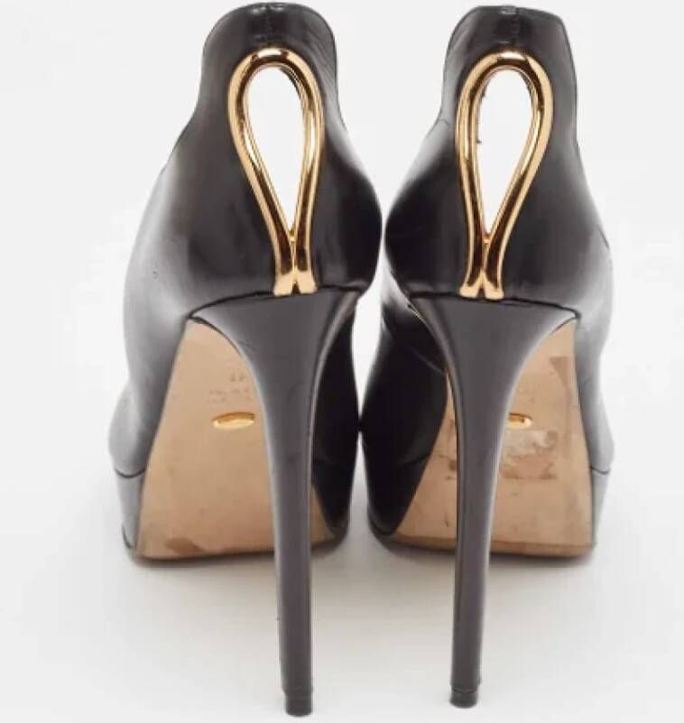 Sergio Rossi Pre-owned Leather heels Black Dames