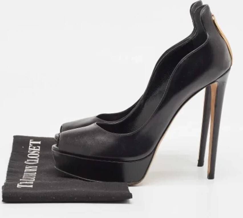 Sergio Rossi Pre-owned Leather heels Black Dames