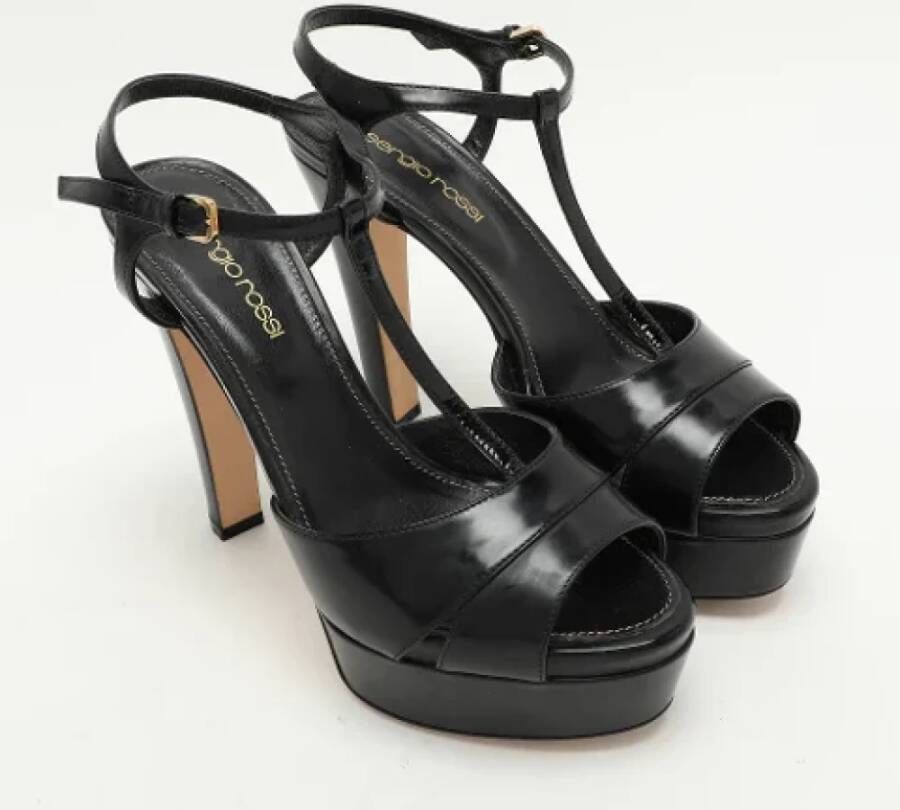 Sergio Rossi Pre-owned Leather heels Black Dames