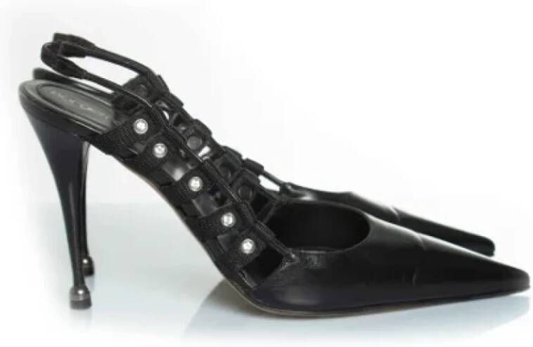 Sergio Rossi Pre-owned Leather heels Black Dames