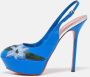 Sergio Rossi Pre-owned Leather heels Blue Dames - Thumbnail 2