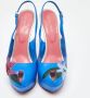 Sergio Rossi Pre-owned Leather heels Blue Dames - Thumbnail 3