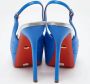 Sergio Rossi Pre-owned Leather heels Blue Dames - Thumbnail 5