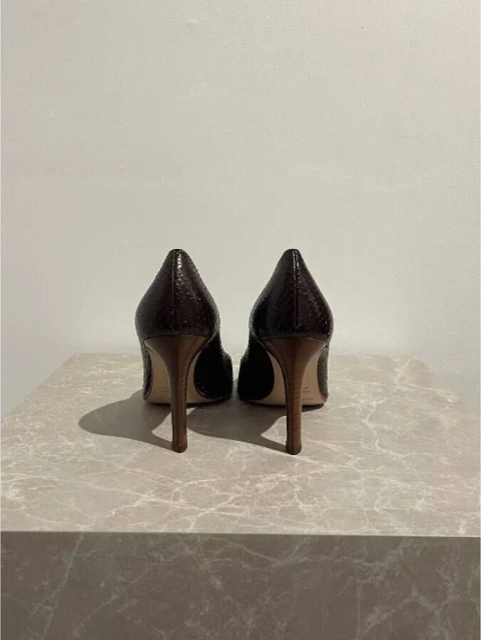 Sergio Rossi Pre-owned Leather heels Brown Dames