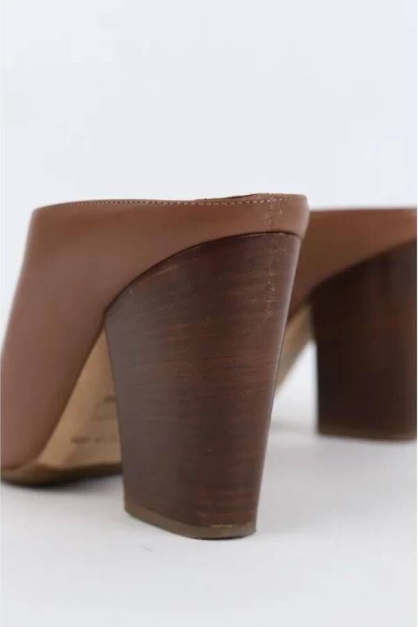 Sergio Rossi Pre-owned Leather heels Brown Dames