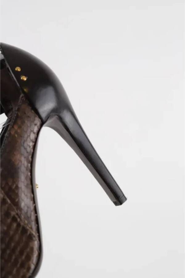 Sergio Rossi Pre-owned Leather heels Brown Dames