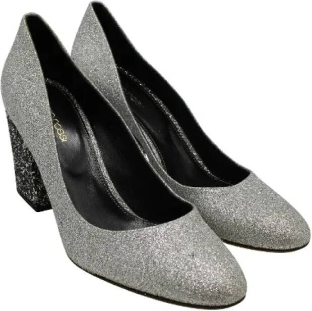 Sergio Rossi Pre-owned Leather heels Gray Dames