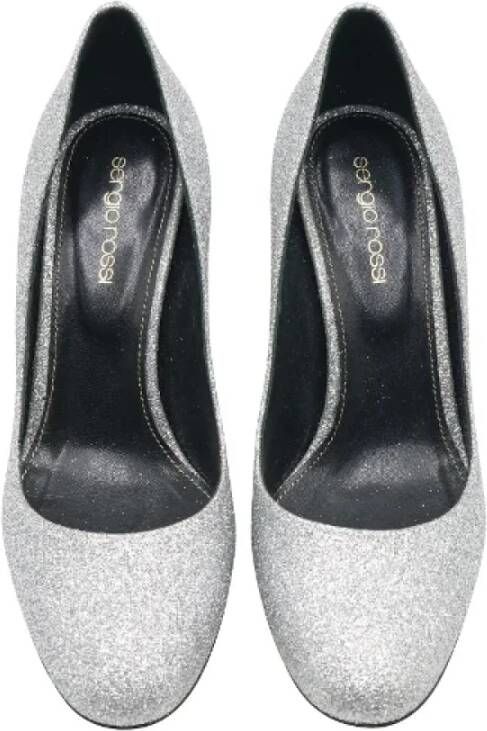 Sergio Rossi Pre-owned Leather heels Gray Dames