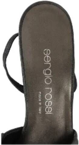 Sergio Rossi Pre-owned Leather heels Gray Dames