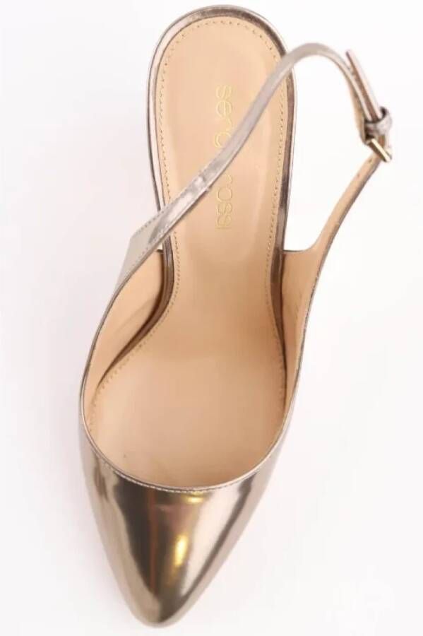 Sergio Rossi Pre-owned Leather heels Gray Dames