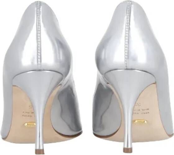 Sergio Rossi Pre-owned Leather heels Gray Dames