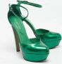 Sergio Rossi Pre-owned Leather heels Green Dames - Thumbnail 4