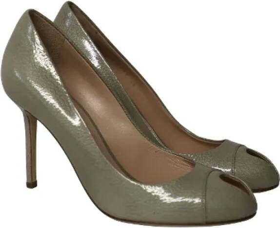 Sergio Rossi Pre-owned Leather heels Green Dames