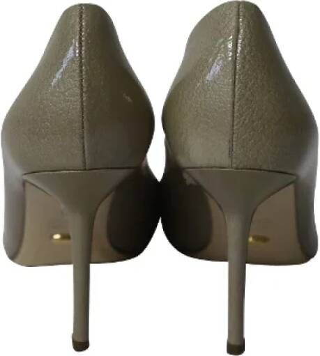 Sergio Rossi Pre-owned Leather heels Green Dames