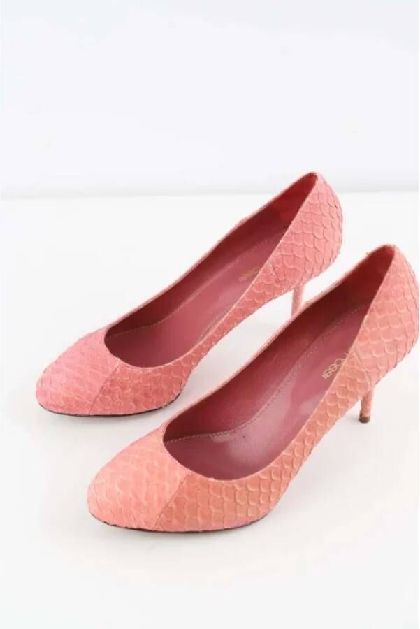 Sergio Rossi Pre-owned Leather heels Pink Dames