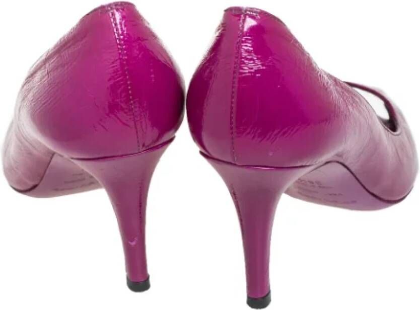 Sergio Rossi Pre-owned Leather heels Purple Dames