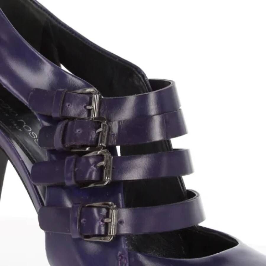 Sergio Rossi Pre-owned Leather heels Purple Dames