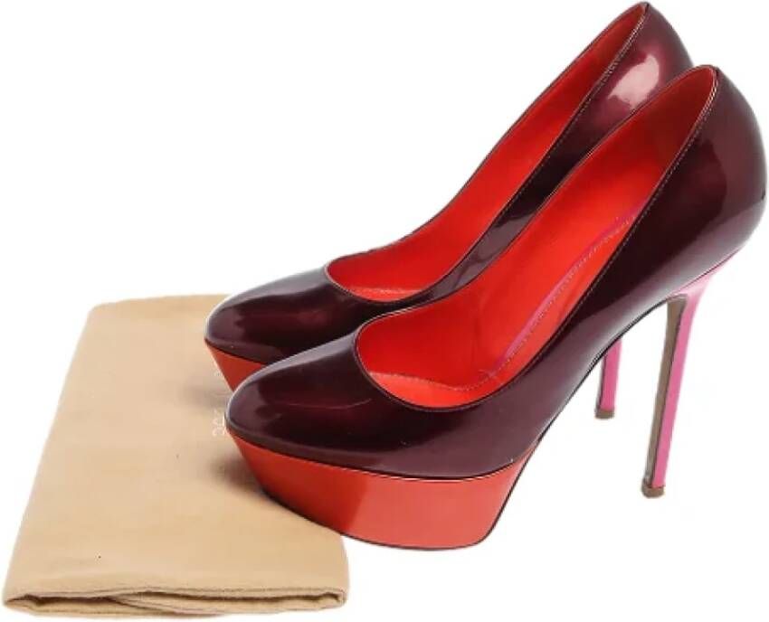 Sergio Rossi Pre-owned Leather heels Red Dames