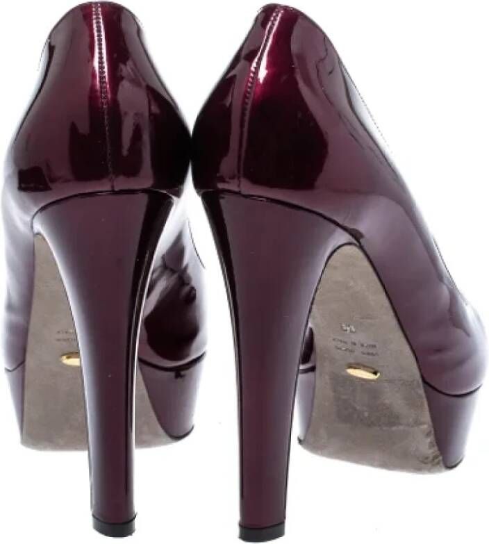 Sergio Rossi Pre-owned Leather heels Red Dames