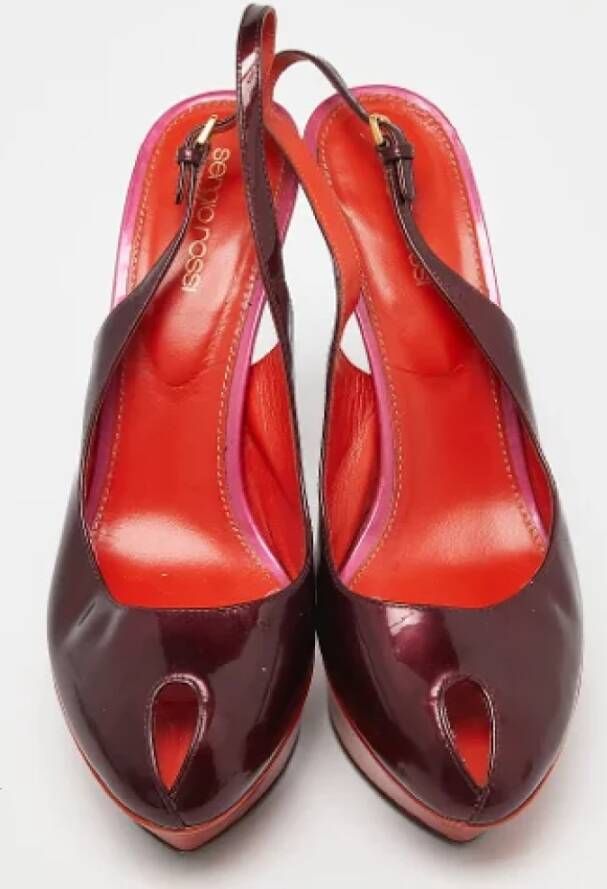 Sergio Rossi Pre-owned Leather heels Red Dames