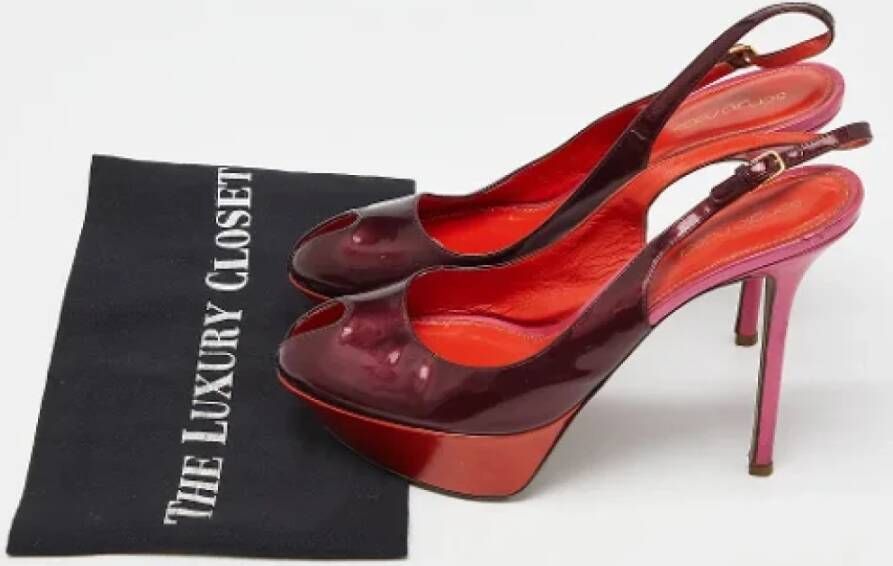 Sergio Rossi Pre-owned Leather heels Red Dames