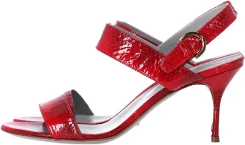 Sergio Rossi Pre-owned Leather heels Red Dames