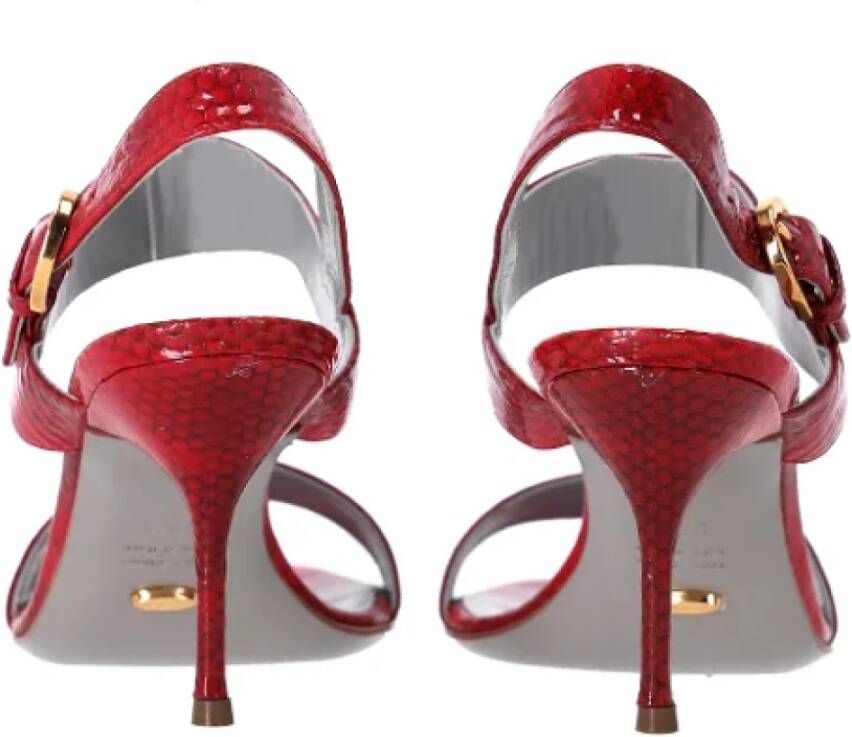 Sergio Rossi Pre-owned Leather heels Red Dames