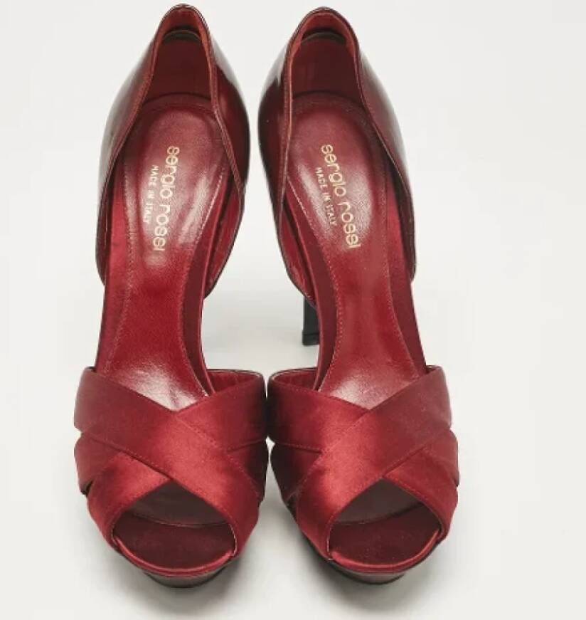 Sergio Rossi Pre-owned Leather heels Red Dames