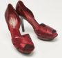 Sergio Rossi Pre-owned Leather heels Red Dames - Thumbnail 4