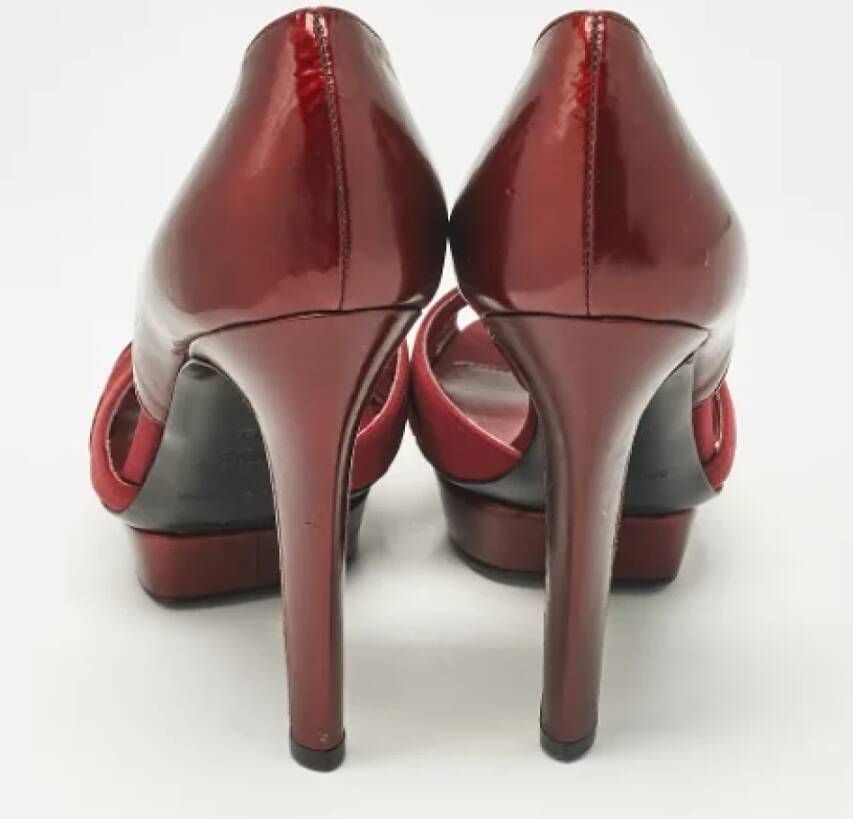 Sergio Rossi Pre-owned Leather heels Red Dames