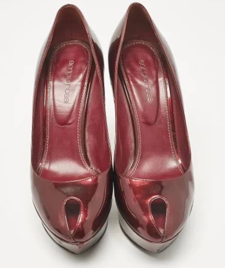 Sergio Rossi Pre-owned Leather heels Red Dames